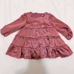 Baby Gap satin dress with bloomers! Worn once! Great condition!